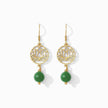 Boucles d'oreilles pendantes lotus