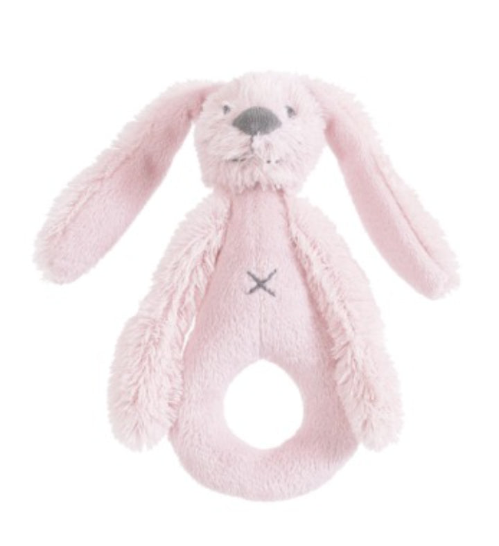 Hochet Richie Lapin Rose par Happy Horse