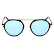 DRESDEN | Modern Flat Top Slender Round Sunglasses