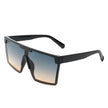 Vitalize - Oversize Retro Square Flat Top Tinted Fashion Women Sunglasses