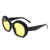 Vanta - Oversized Round Futuristic Oval Glasses Trendy Sunglasses Shades