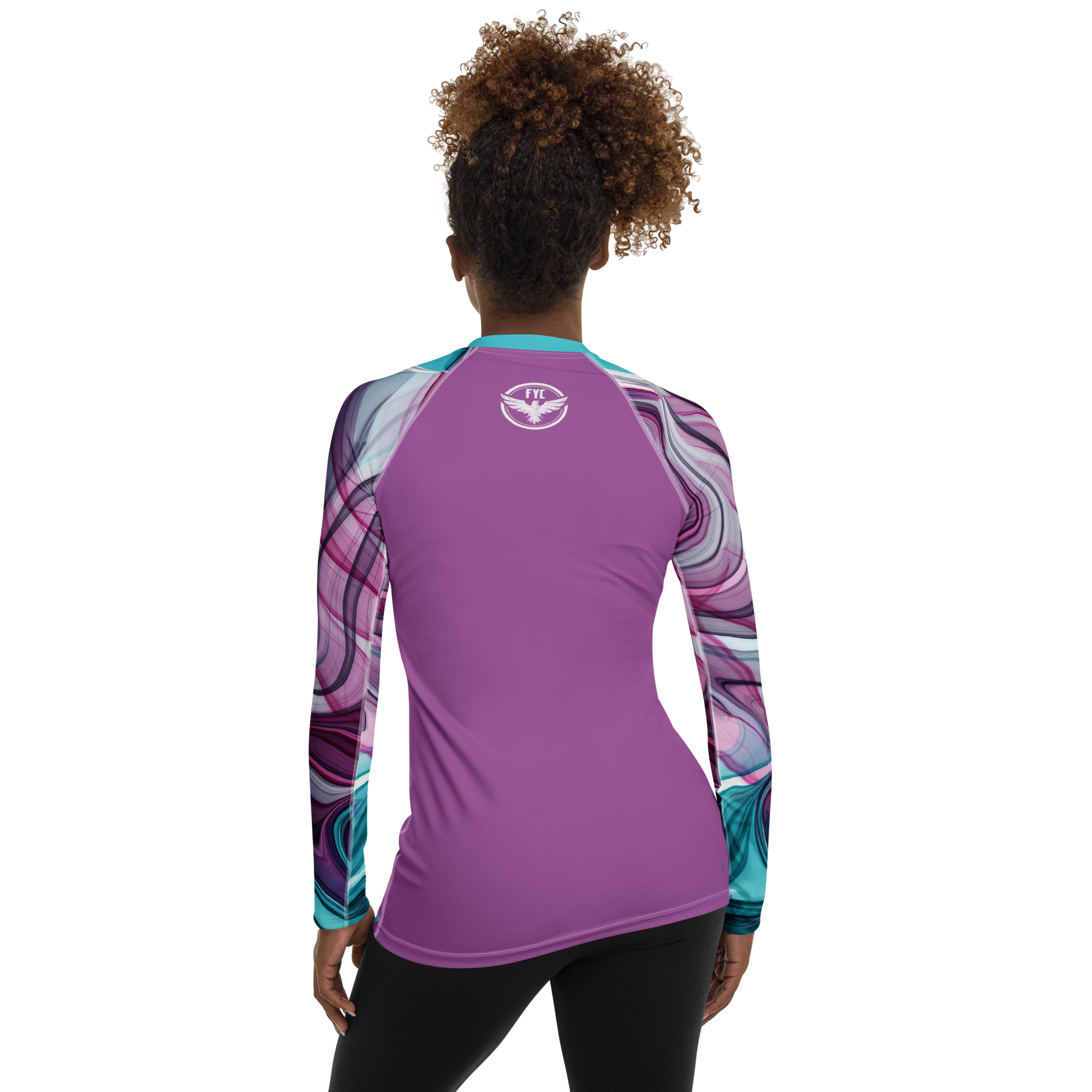 Women's Water Colors Performance Rash Guard UPF 40+