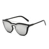 AIEA | Unisex Fashion Brow-Bar Single Flat Lens Round Sunglasses Circle