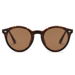 CROSBY | Unisex Fashion Retro Round Horn Rimmed Sunglasses