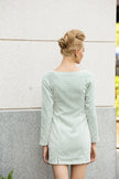 In the Mood to Chill Suit Dress in Pastel Green