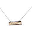 Collier barre Bethany Druzy en argent