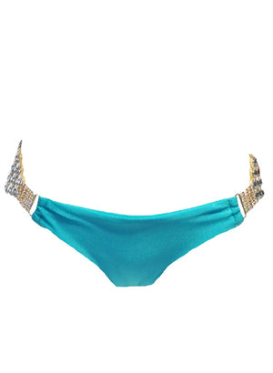 Bas moulant Gina - Turquoise