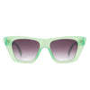 Lightnin - Women Retro Cat Eye Fashion Square Sunglasses