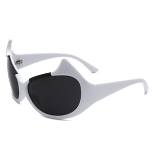 Vaelin - Round Oversize Fashion Cat Eye Sunglasses