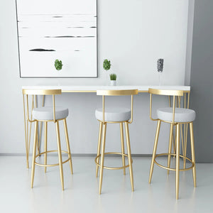 Nordique moderne minimaliste Simple doré tabouret de Bar chaise dossier tabouret vous tabouret de Bar réception Restaurant loisirs chaise haute