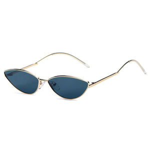 FLINT | Small True Retro Vintage Slim Metal Sunglasses