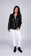 Veste en cuir Arra pour femme