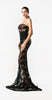 Black Lace Evening Gown