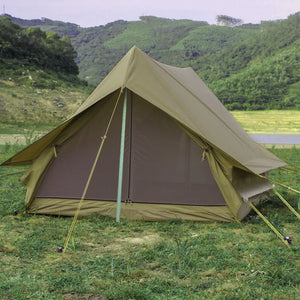 Tente cabane rétro portable en forme de A