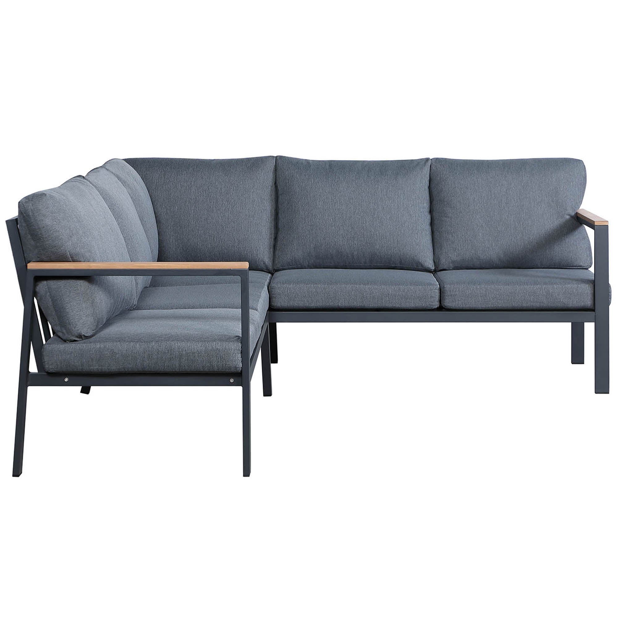 Rossio Outdoor 4 Piece Sectional Matte Sofa