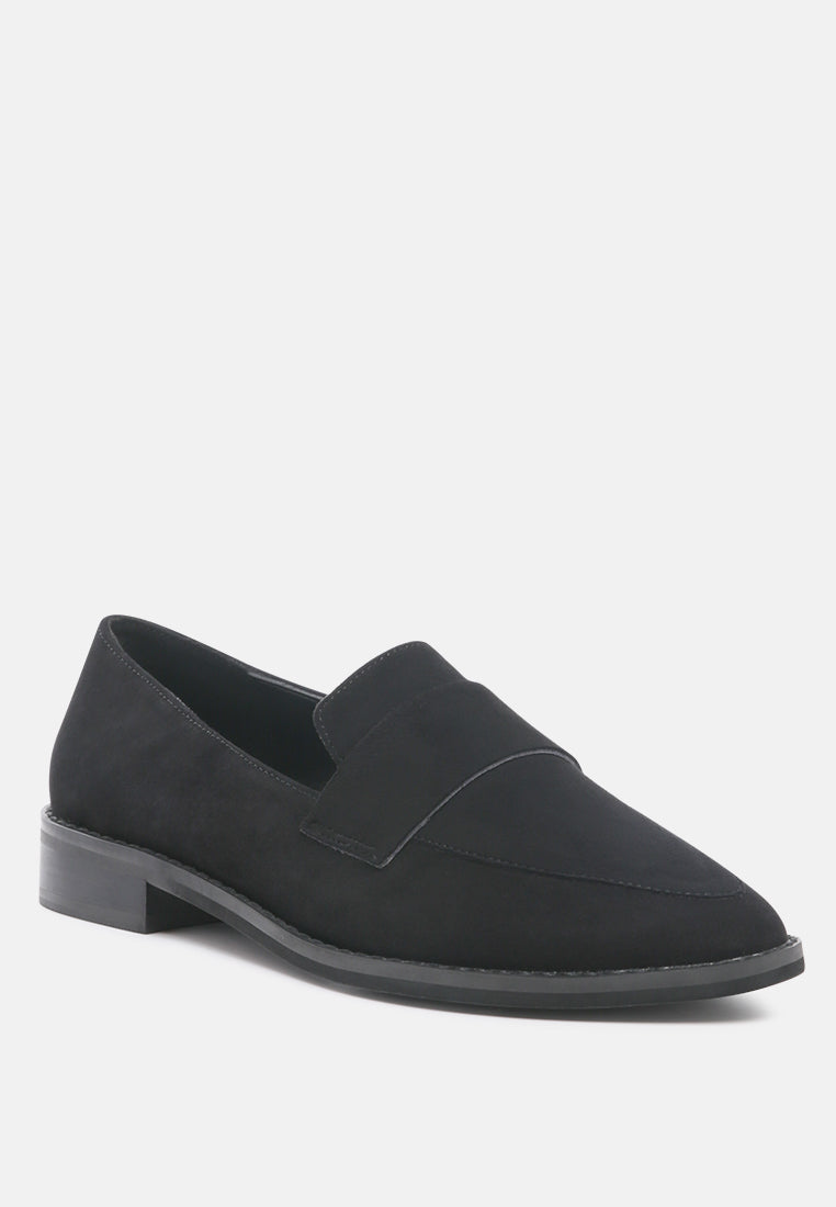 Zofia Suede Penny Loafers