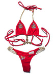 Athena Triangle Top & Tango Bottom - Red