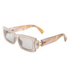 Illumyne - Retro Narrow Rectangle Flat Top Slim Fashion Sunglasses