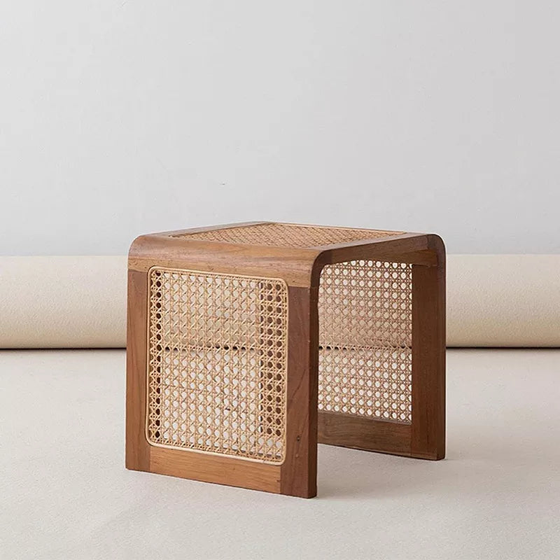 Rattan Small Square Table