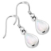 Mother of Pearl Drop Silver Earrings