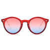 CROSBY | Unisex Fashion Retro Round Horn Rimmed Sunglasses