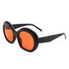 Vanta - Oversized Round Futuristic Oval Glasses Trendy Sunglasses Shades