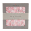 Primrose Pink Plaid Cotton Muslin Crib Sheet