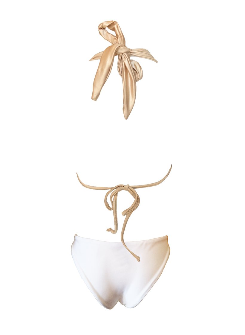 Mira Halter Top & Classic Bottom  - White