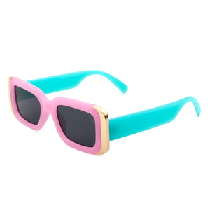 Quixotic - Rectangle Narrow Fashion Tinted Square Sunglasses