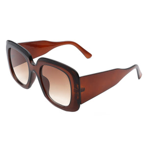 Yarrowia - Women Retro Square Oversized Chunky Fashion Sunglasses