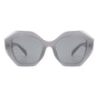 Crystalx - Women Geometric Retro Polygon Square Fashion Sunglasses