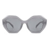 Crystalx - Women Geometric Retro Polygon Square Fashion Sunglasses