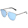 MULA | SHIVEDA PJ711 - Women Polarized Horn Rim Round Cat Eye Sunglasses