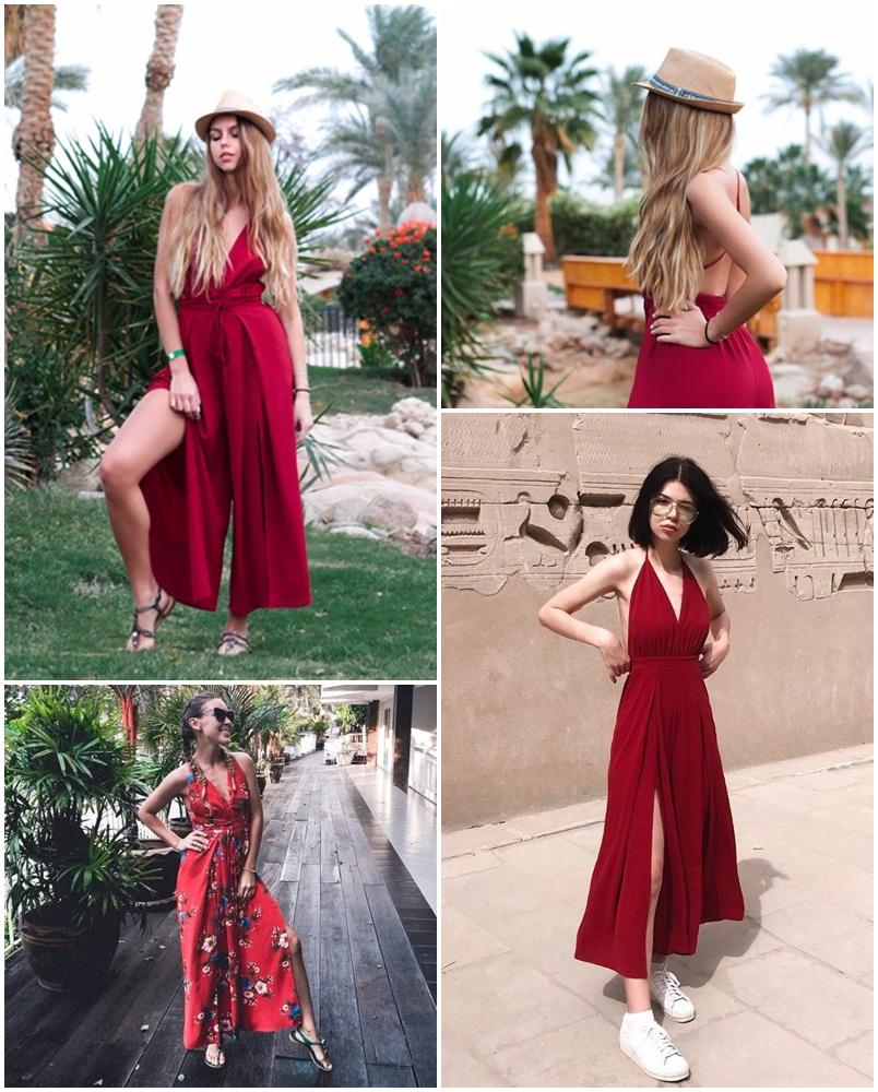 Sexy v Neck Backless Jumpsuit