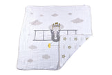 Flying Elephant Cotton Muslin Newcastle Blanket