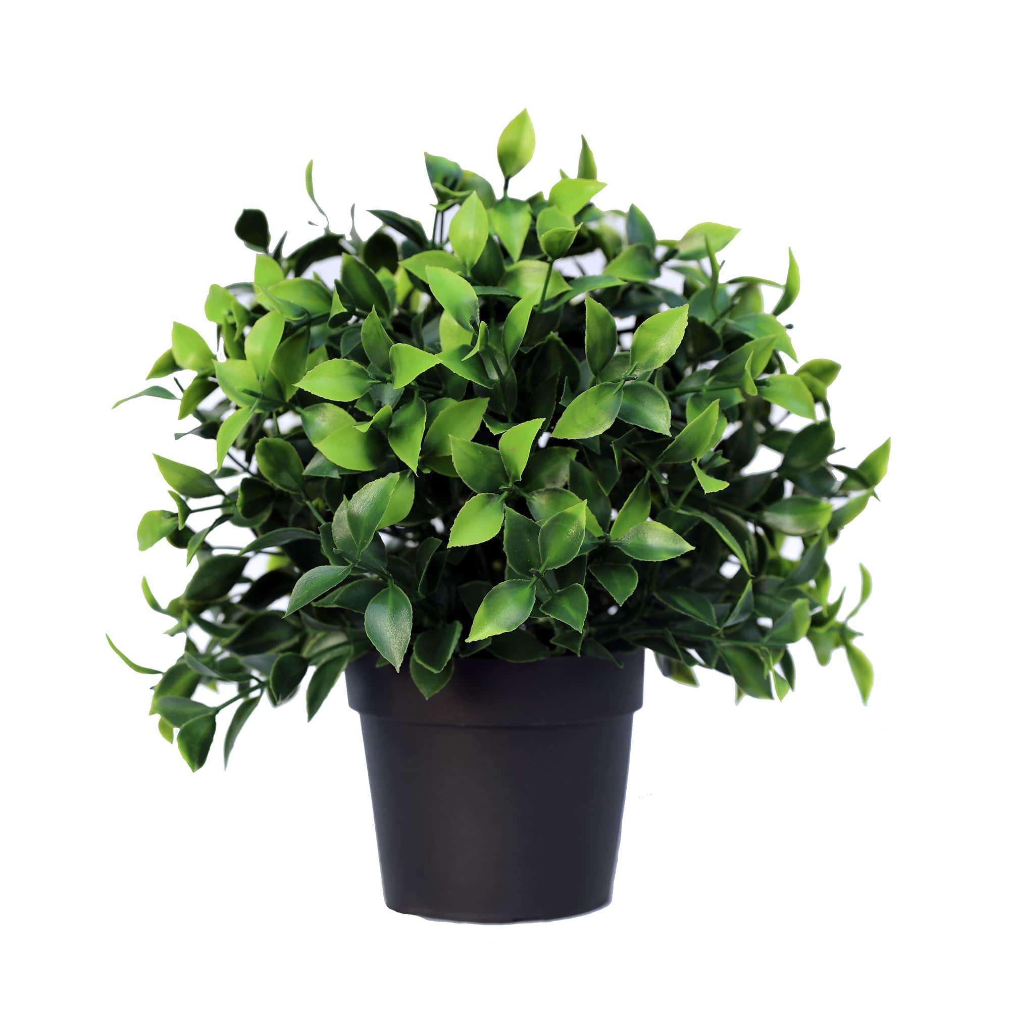 Petite plante de jasmin artificielle en pot résistante aux UV 20 cm