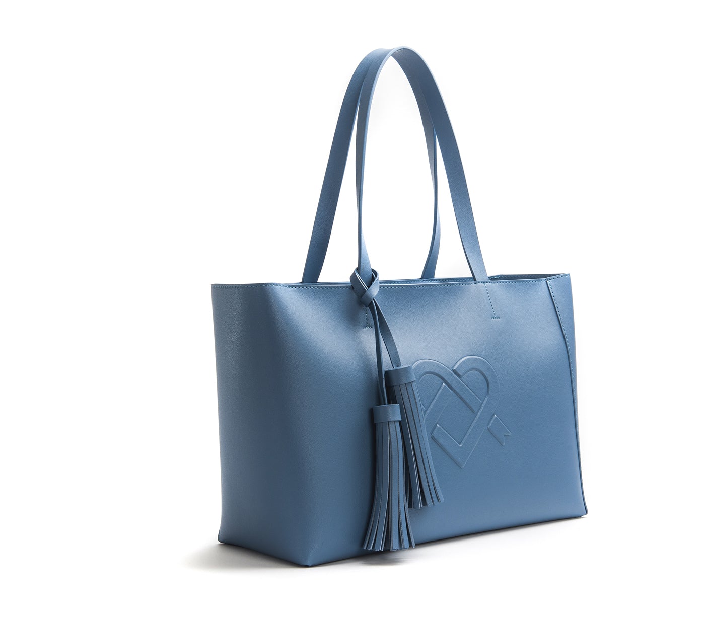 Tippi - Sac fourre-tout en cuir végétalien bleu