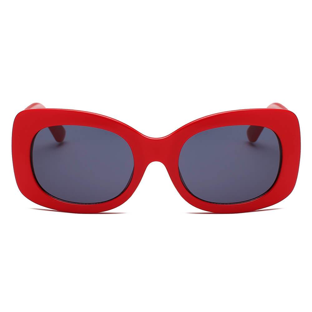 BAKU | Women Fashion Retro Rectangle Oversize Sunglasses