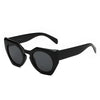 BERGEN | Women Geometric Round Cat Eye Sunglasses