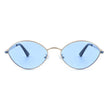 Ufril - Oval Retro Geometric Round Glitter Fashion Sunglasses