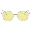 GENEVA | Retro Vintage Metal Round Oval Circle Sunglasses