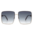 Evangely - Classic Square Tinted Fashion Oversize Women Sunglasses