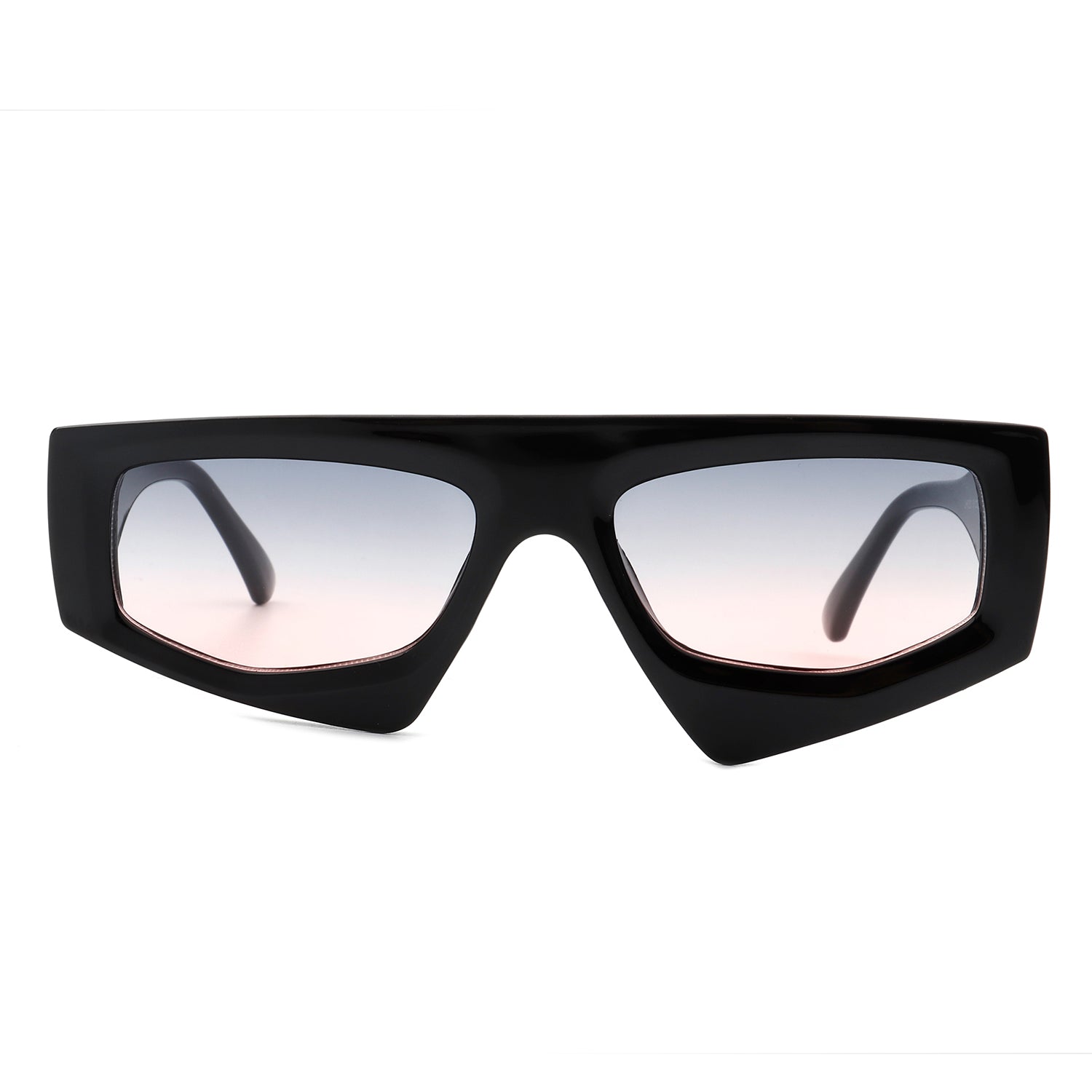 Xyrisia - Rectangle Retro Geometric Sunglasses