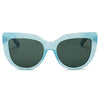 HELSINKI | Women Round Cat Eye Oversized Fashion Sunglasses