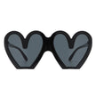 Skylette - Heart Shaped Oversized Party Fashion Sunglasses