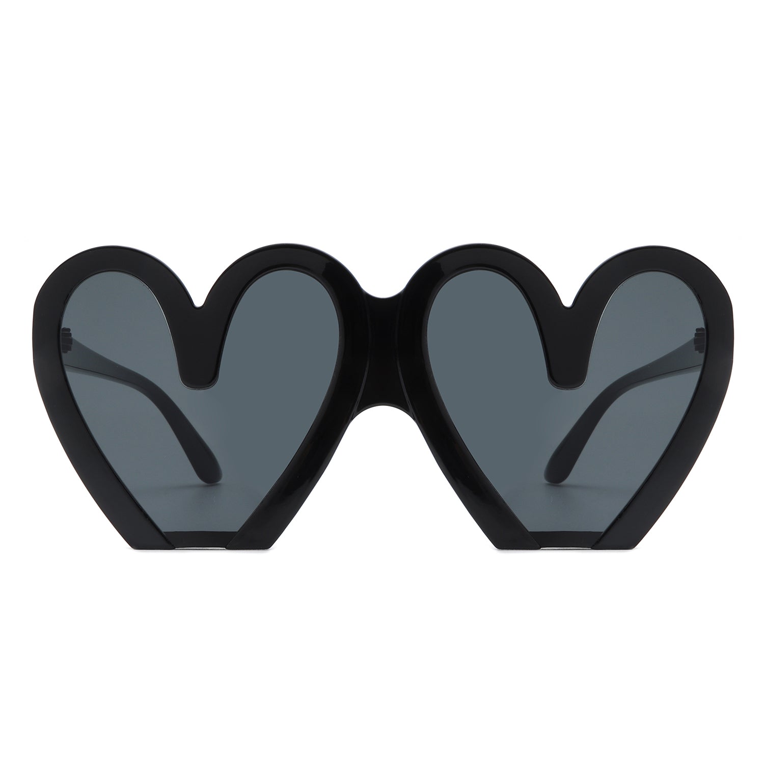 Skylette - Heart Shaped Oversized Party Fashion Sunglasses