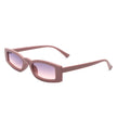 Starzest - Rectangle Slim Retro Tinted Square Vintage Narrow Sunglasses