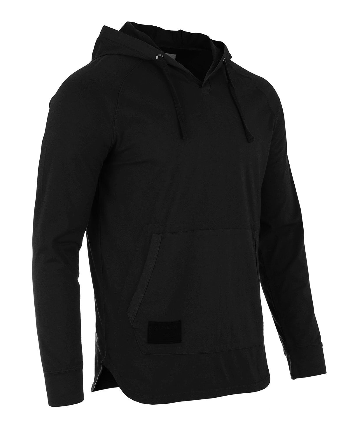 ZIMEGO Sweat à capuche teint pigmenté pour homme – Athlétique col en V à manches longues