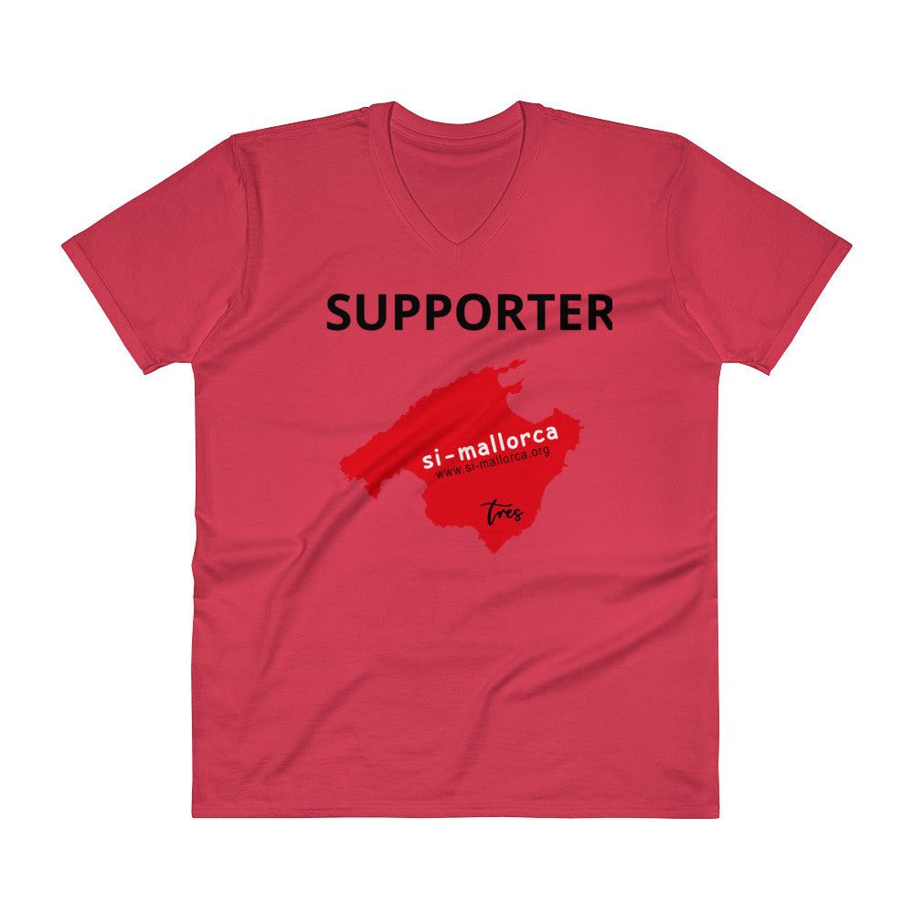 Supporter SI-Mallorca - T-shirt avec col en V pour hommes