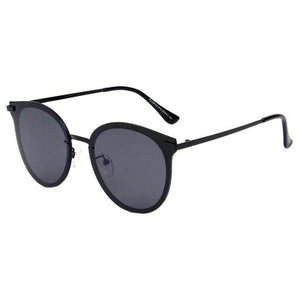 HORNACHUELOS | Women Round Flat Cat Eye Polarized Lens Sunglasses